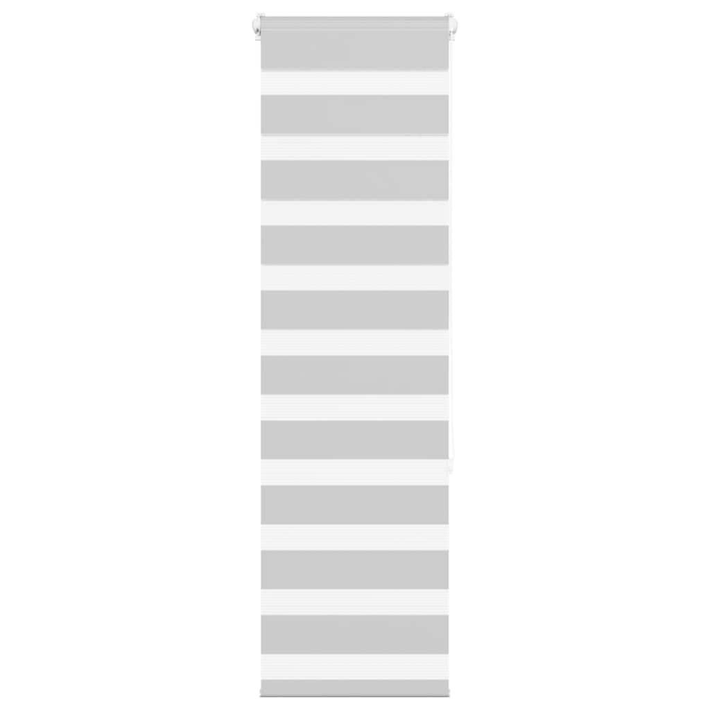 VidaXL Zebra-Rollo 45x150 cm Stoffbreite 40,9 cm Hellgrau