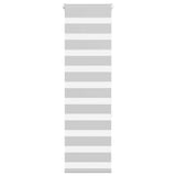 VidaXL Zebra-Rollo 50x150 cm Stoffbreite 45,9 cm Hellgrau