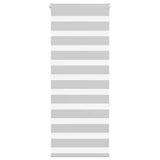 VidaXL Zebra-Rollo 55x150 cm Stoffbreite 50,9 cm Hellgrau
