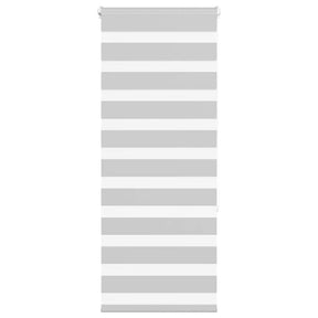 VidaXL Zebra-Rollo 55x150 cm Stoffbreite 50,9 cm Hellgrau
