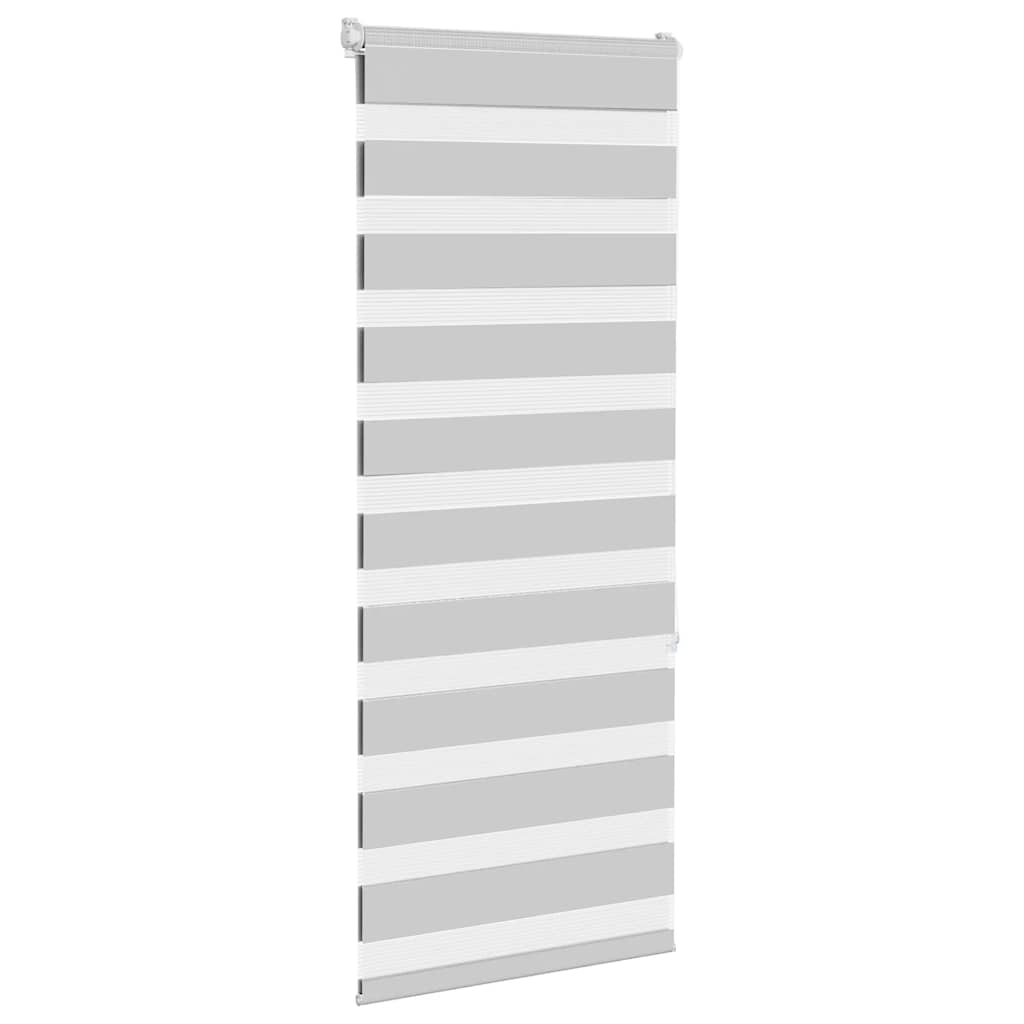 VidaXL Zebra-Rollo 60x150 cm Stoffbreite 55,9 cm Hellgrau