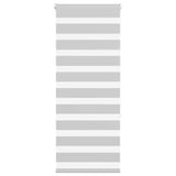 VidaXL Zebra-Rollo 65x150 cm Stoffbreite 60,9 cm Hellgrau