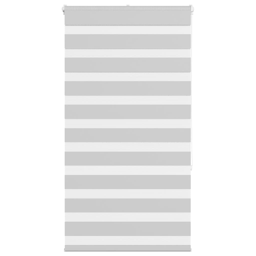 VidaXL Zebra-Rollo 80x150 cm Stoffbreite 75,9 cm Hellgrau
