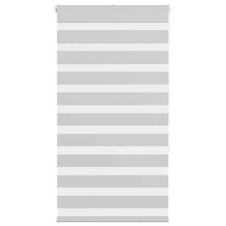 VidaXL Zebra-Rollo 80x150 cm Stoffbreite 75,9 cm Hellgrau