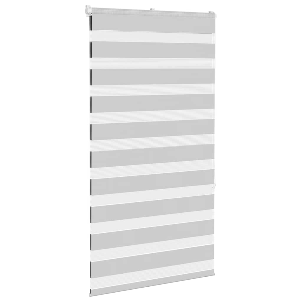 VidaXL Zebra-Rollo 80x150 cm Stoffbreite 75,9 cm Hellgrau