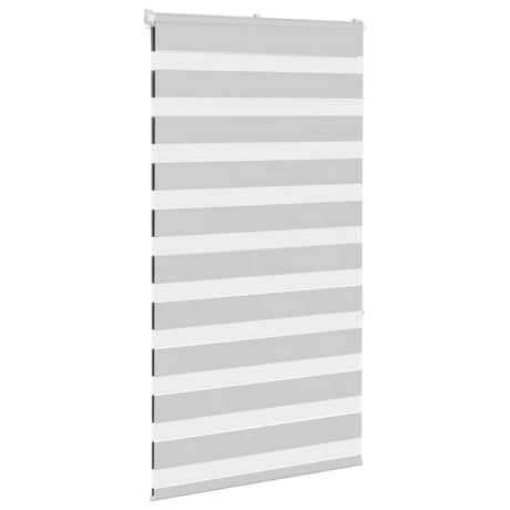 VidaXL Zebra-Rollo 80x150 cm Stoffbreite 75,9 cm Hellgrau