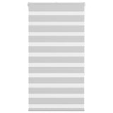VidaXL Zebra-Rollo 85x150 cm Stoffbreite 80,9 cm Hellgrau