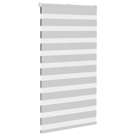 VidaXL Zebra-Rollo 85x150 cm Stoffbreite 80,9 cm Hellgrau