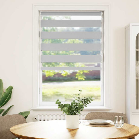 Vidaxx Zebra-Rollo 90x150 cm Stoffbreite 85,9 cm Hellgrau