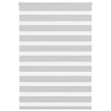 VidaXL Zebra-Rollo 105x150 cm Stoffbreite 100,9 cm Hellgrau