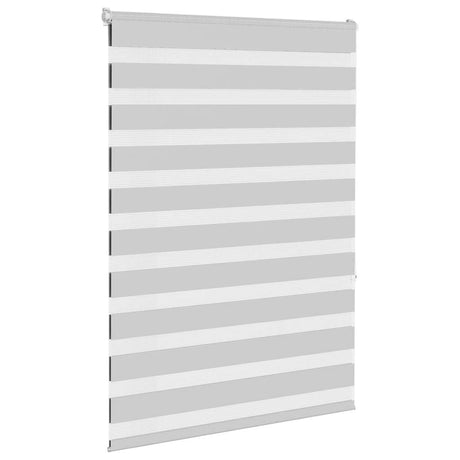 VidaXL Zebra-Rollo 105x150 cm Stoffbreite 100,9 cm Hellgrau