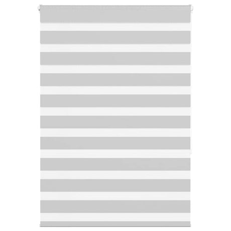 VidaXL Zebra-Rollo 110x150 cm Stoffbreite 105,9 cm Hellgrau