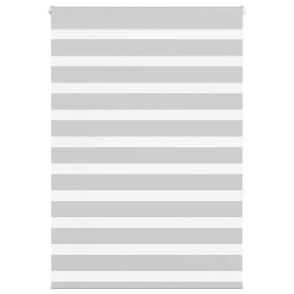 VidaXL Zebra-Rollo 115x150 cm Stoffbreite 110,9 cm Hellgrau