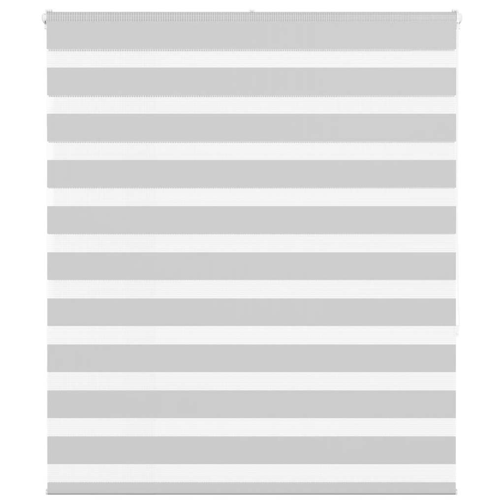 VidaXL Zebra-Rollo 135x150 cm Stoffbreite 130,9 cm Hellgrau