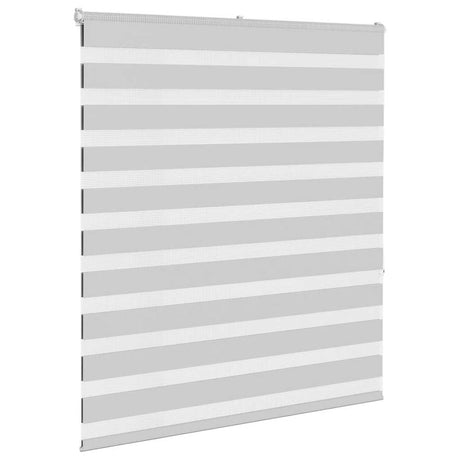 VidaXL Zebra-Rollo 135x150 cm Stoffbreite 130,9 cm Hellgrau