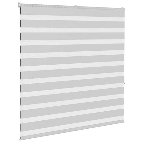 VidaXL Zebra-Rollo 145x150 cm Stoffbreite 140,9 cm Hellgrau