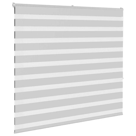 VidaXL Zebra-Rollo 155x150 cm Stoffbreite 150,9 cm Hellgrau