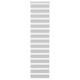 VidaXL Zebra-Rollo 60x200 cm Stoffbreite 55,9 cm Hellgrau