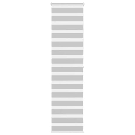 VidaXL Zebra-Rollo 65x200 cm Stoffbreite 60,9 cm Hellgrau