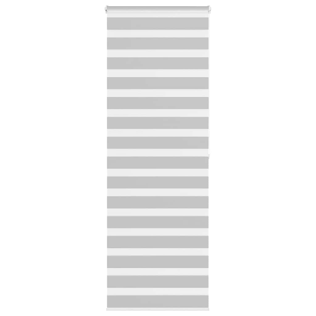 VidaXL Zebra-Rollo 70x200 cm Stoffbreite 65,9 cm Hellgrau