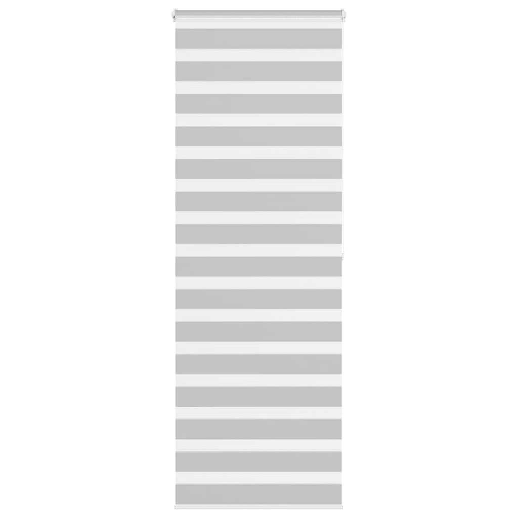 VidaXL Zebra-Rollo 85x200 cm Stoffbreite 80,9 cm Hellgrau