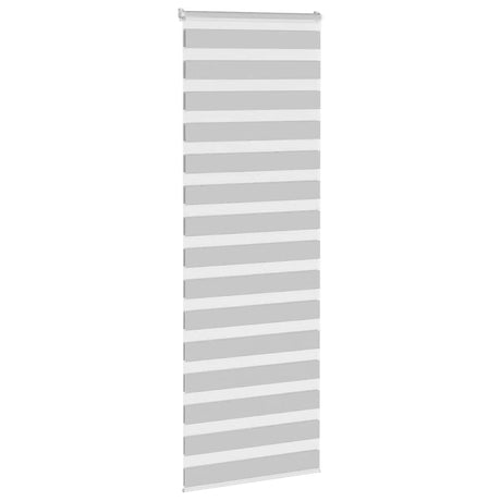 VidaXL Zebra-Rollo 85x200 cm Stoffbreite 80,9 cm Hellgrau