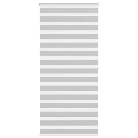 VidaXL Zebra-Rollo 95x200 cm Stoffbreite 90,9 cm Hellgrau