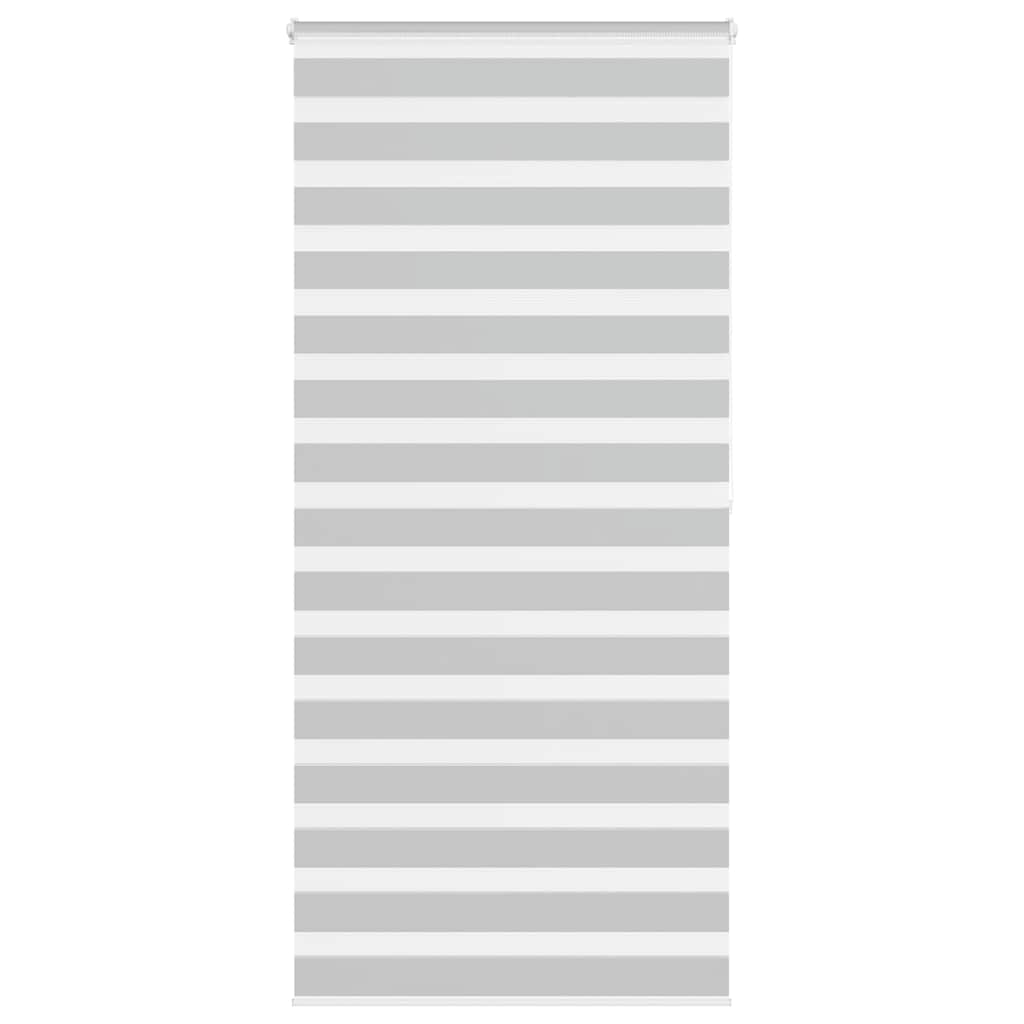 VidaXL Zebra-Rollo 110x200 cm Stoffbreite 105,9 cm Hellgrau
