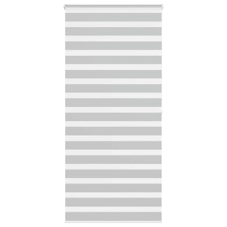 VidaXL Zebra-Rollo 110x200 cm Stoffbreite 105,9 cm Hellgrau