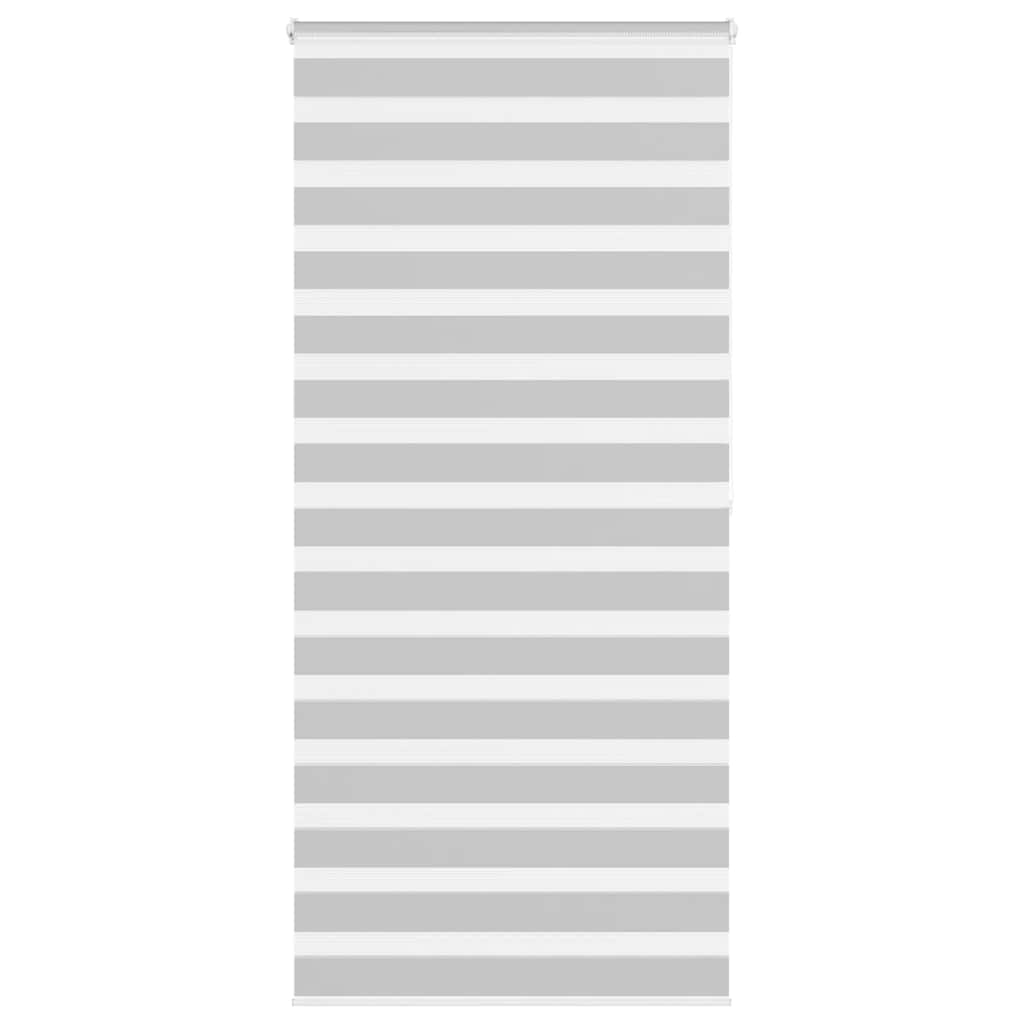 VidaXL Zebra-Rollo 115x200 cm Stoffbreite 110,9 cm Hellgrau