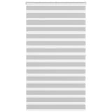 VidaXL Zebra-Rollo 125x200 cm Stoffbreite 120,9 cm Hellgrau