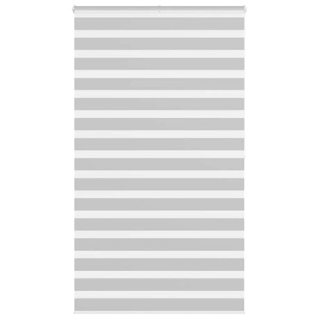 VidaXL Zebra-Rollo 130x200 cm Stoffbreite 125,9 cm Hellgrau