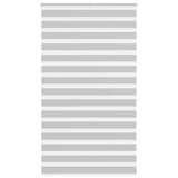 VidaXL Zebra-Rollo 135x200 cm Stoffbreite 130,9 cm Hellgrau