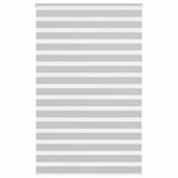 VidaXL Zebra-Rollo 140x200 cm Stoffbreite 135,9 cm Hellgrau
