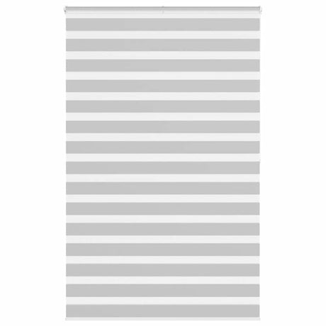 VidaXL Zebra-Rollo 140x200 cm Stoffbreite 135,9 cm Hellgrau