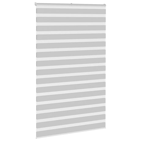 VidaXL Zebra-Rollo 140x200 cm Stoffbreite 135,9 cm Hellgrau