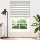 VidaXL Zebra-Rollo 145x200 cm Stoffbreite 140,9 cm Hellgrau
