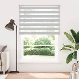 VidaXL Zebra-Rollo 160x200 cm Stoffbreite 155,9 cm Hellgrau