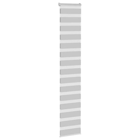 VidaXL Zebra-Rollo 40x230 cm Stoffbreite 35,9 cm Hellgrau