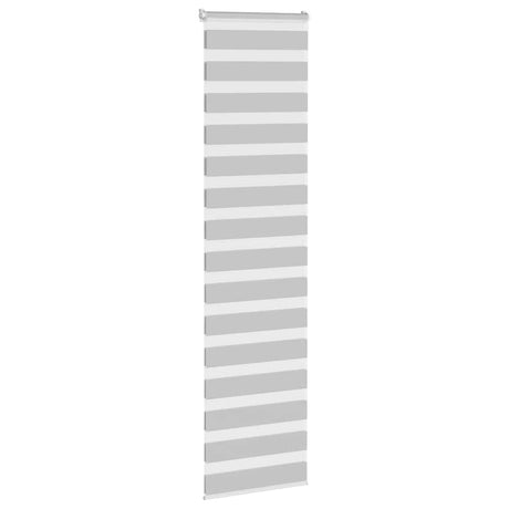 VidaXL Zebra-Rollo 65x230 cm Stoffbreite 60,9 cm Hellgrau