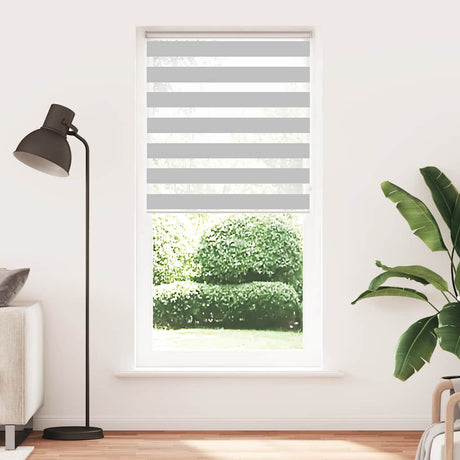 Vidaxx Zebra-Rollo 95x230 cm, Stoffbreite 90,9 cm, hellgrau