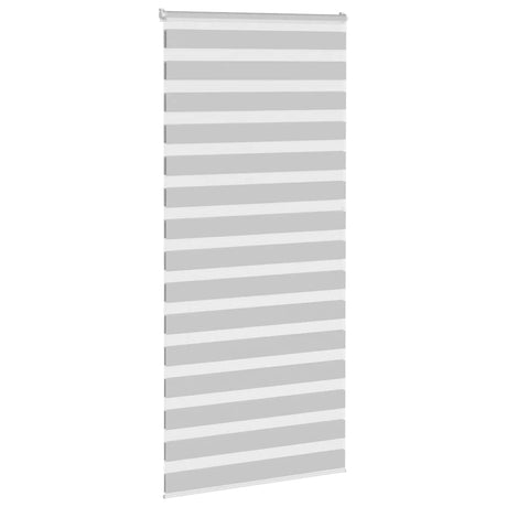 Vidaxx Zebra-Rollo 95x230 cm, Stoffbreite 90,9 cm, hellgrau