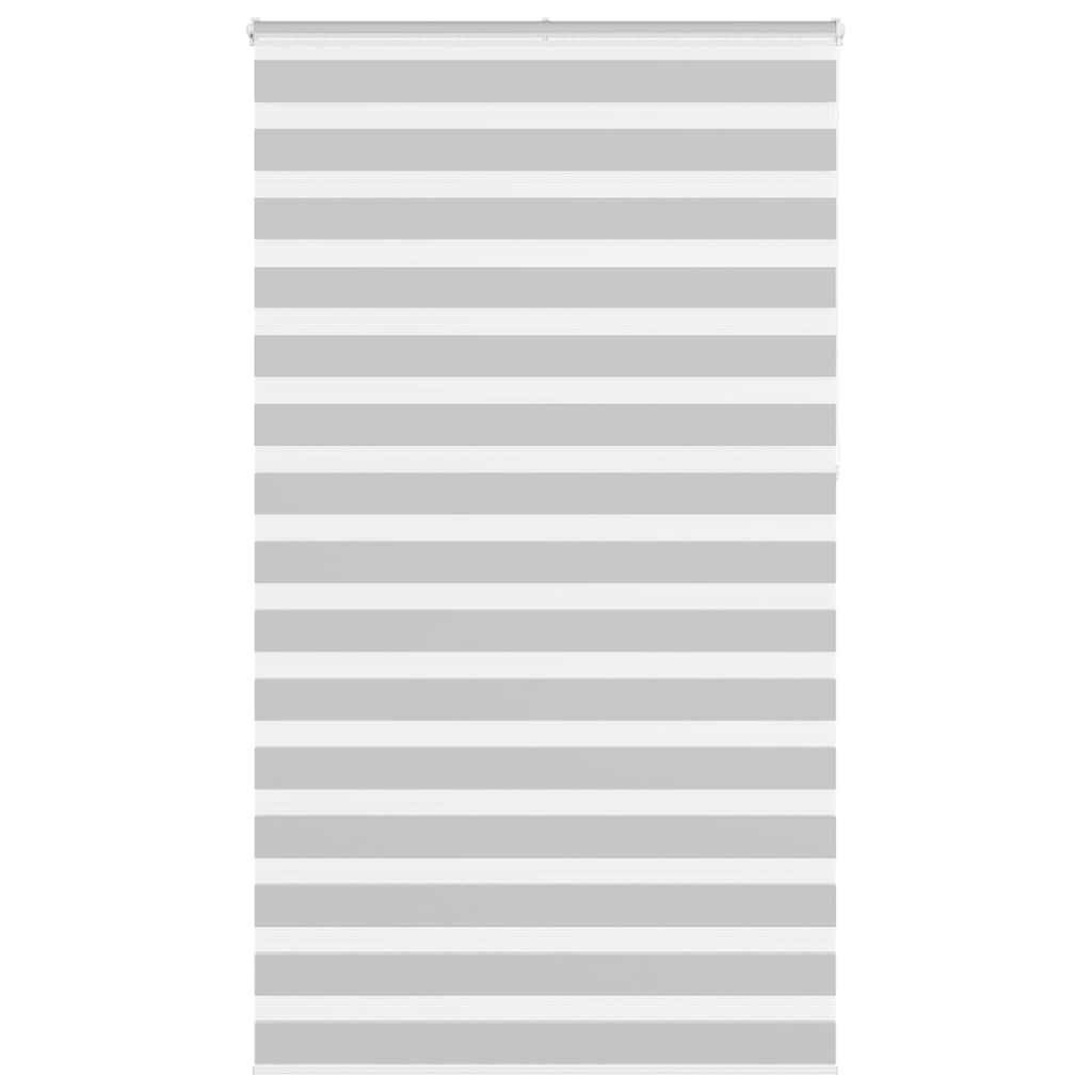 VidaXL Zebra-Rollo 130x230 cm Stoffbreite 125,9 cm Hellgrau
