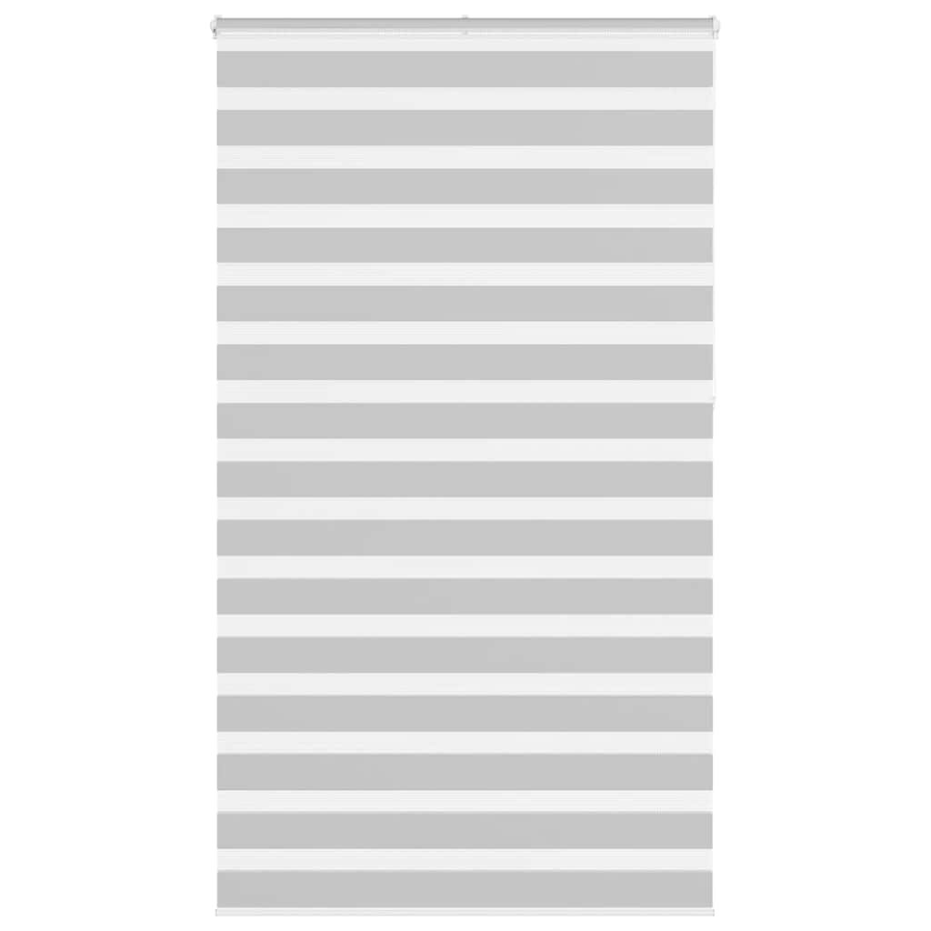 VidaXL Zebra-Rollo 135x230 cm Stoffbreite 130,9 cm Hellgrau