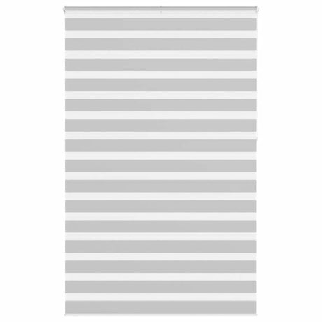 VidaXL Zebra-Rollo 140x230 cm Stoffbreite 135,9 cm Hellgrau