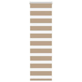 Vidaxxl Zebrarollo 40x100 cm Stoffbreite 35,9 cm Polyester Sandbraun