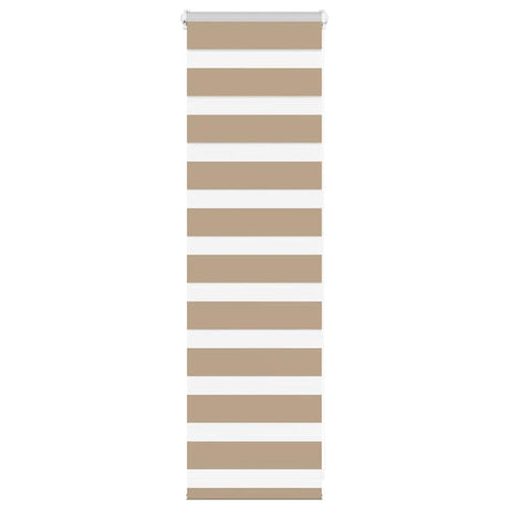 Vidaxxl Zebrarollo 40x100 cm Stoffbreite 35,9 cm Polyester Sandbraun