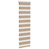 Vidaxxl Zebrarollo 40x100 cm Stoffbreite 35,9 cm Polyester Sandbraun