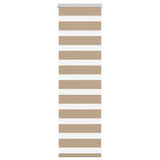 VidaXL Zebrarollo 45x100 cm Stoffbreite 40,9 cm Polyester Sandbraun