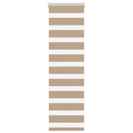 VidaXL Zebrarollo 45x100 cm Stoffbreite 40,9 cm Polyester Sandbraun